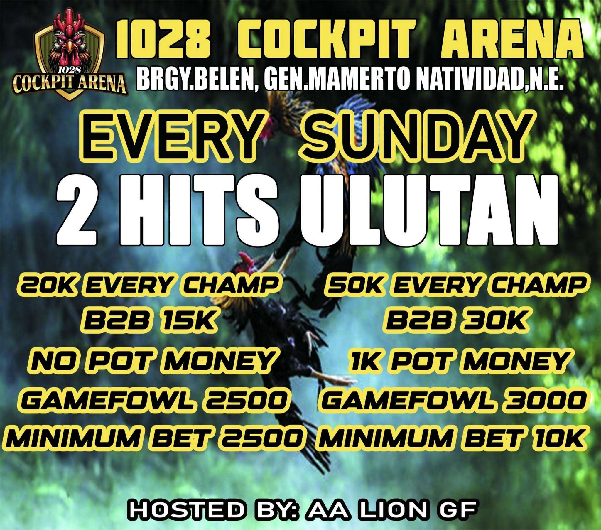 Weekend Ulutan here at 1028 Cockpit Arena