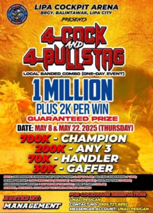 May 08 & 22, 2025! 1M GUARANTEED!