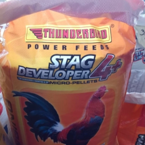 ₱48.00 / KL* Thunderbird STAG DEVELOPER 4+ 1KG Chicken Feeds